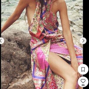 Zara Colorful Paisley Dress